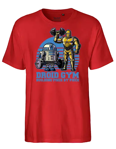 Droid Gym - android, space, space opera, gym - Fairtrade T-Shirt