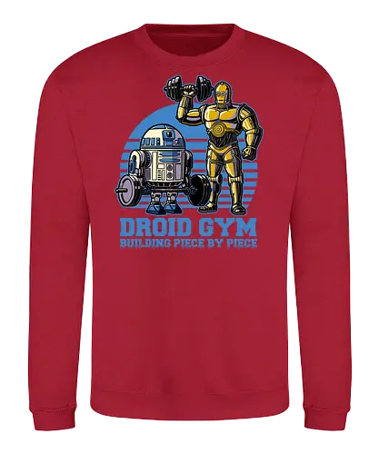 Droid Gym - android, space, space opera, gym - Sweatshirt