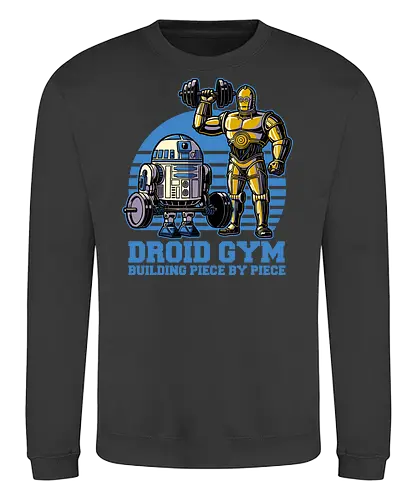 Droid Gym - android, space, space opera, gym - Sweatshirt