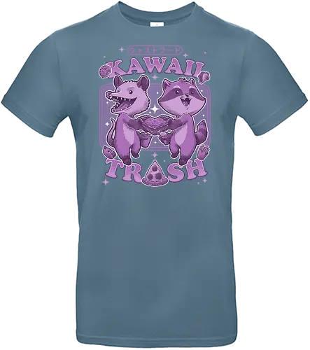 Kawaii Trash - pizza, trash, fastfood, opossum, waschbär, raccoon - Standard T-Shirt
