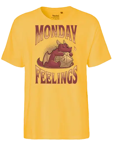 RPG Monday Feelings - dice, würfel, rpg, pen and paper - Fairtrade T-Shirt