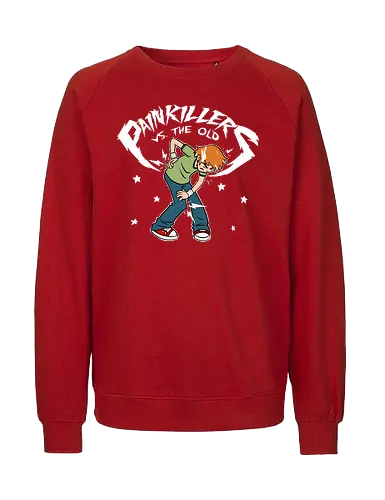 Painkillers vs. the Old - scott, pilgrim, world, parody, comic - Fairtrade Sweatshirt