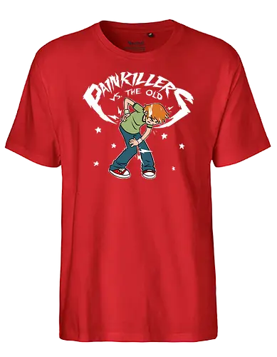 Painkillers vs. the Old - scott, pilgrim, world, parody, comic - Fairtrade T-Shirt