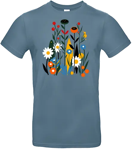 Flower Field - blume, flower, pflanze, plant, nature - Standard T-Shirt