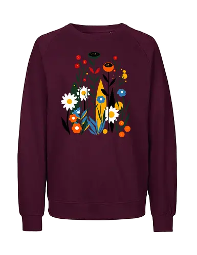 Flower Field - blume, flower, pflanze, plant, nature - Fairtrade Sweatshirt
