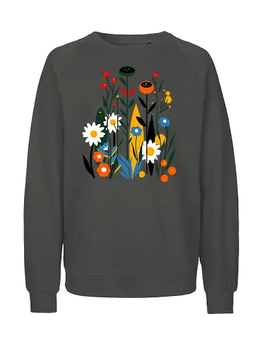 Flower Field - blume, flower, pflanze, plant, nature - Fairtrade Sweatshirt