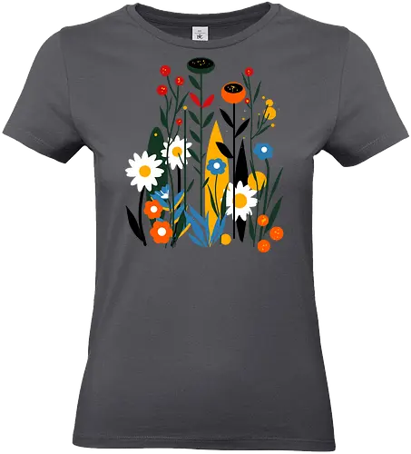 Flower Field - blume, flower, pflanze, plant, nature - Standard T-Shirt (Women)
