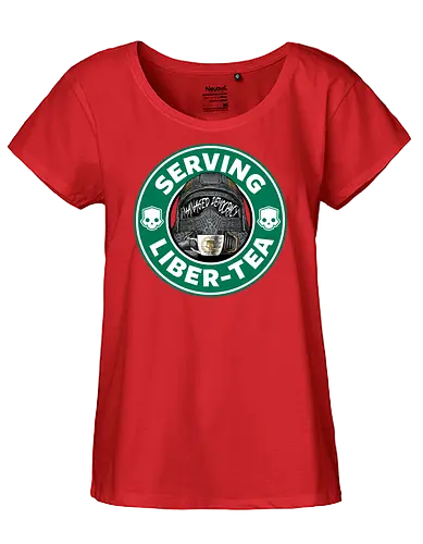 Liber-T - coffee, coffeehouse, hell, diver, gaming, t - Fairtrade Girl Shirt
