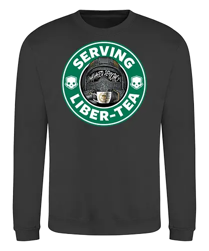 Liber-T - coffee, coffeehouse, hell, diver, gaming, t - Sweatshirt