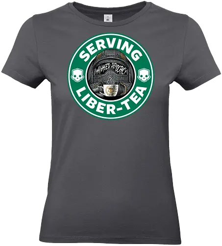 Liber-T - coffee, coffeehouse, hell, diver, gaming, t - Standard T-Shirt (Women)