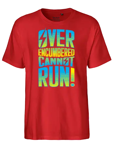 Overencumbered - fallout, gaming, statement - Fairtrade T-Shirt