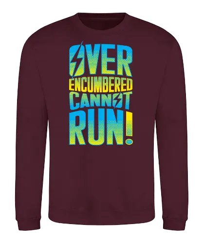 Overencumbered - fallout, gaming, statement - Sweatshirt