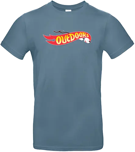 Outdoors! - outdoor, marshmallow, bonfire, camping, wheels, retro, 90s - Standard T-Shirt