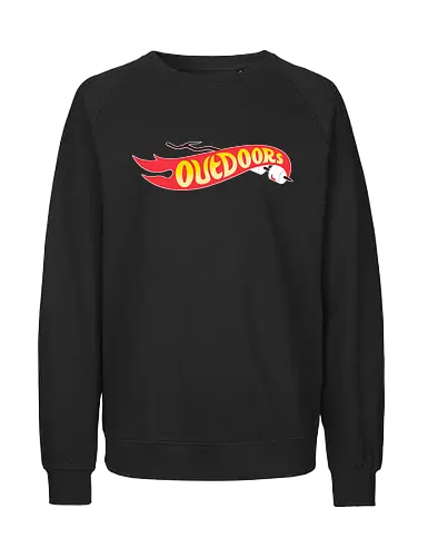 Outdoors! - outdoor, marshmallow, bonfire, camping, wheels, retro, 90s - Fairtrade Sweatshirt