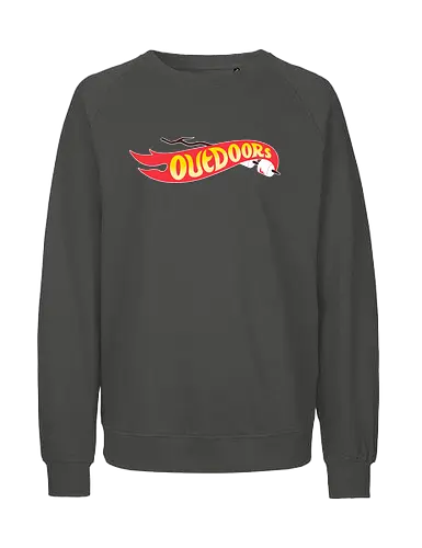 Outdoors! - outdoor, marshmallow, bonfire, camping, wheels, retro, 90s - Fairtrade Sweatshirt