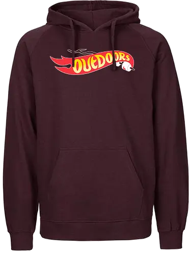 Outdoors! - outdoor, marshmallow, bonfire, camping, wheels, retro, 90s - Fairtrade Hoodie