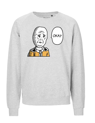 Hero Meme! - hero, anime, manga, punch, superhero - Fairtrade Sweatshirt