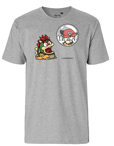 Bubble Attack! - bubble, dino, bobble, puzzle, gaming - Fairtrade T-Shirt