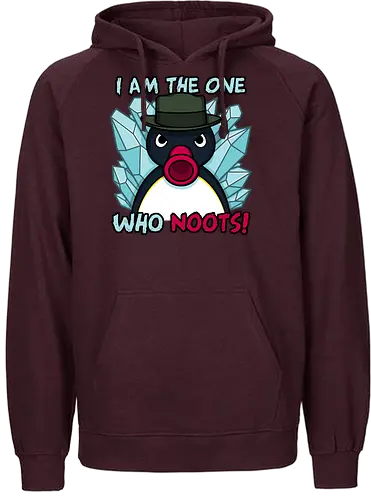 The One who noots! - bad, tv, pingu, penguin, brking - Fairtrade Hoodie