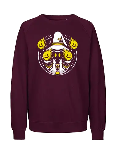 Black Mage Pyro - Final, Fantasy, Wizard - Fairtrade Sweatshirt