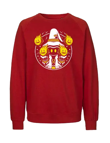 Black Mage Pyro - Final, Fantasy, Wizard - Fairtrade Sweatshirt