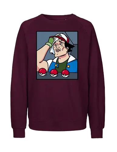 Hard Decision - meme, pocket, monster, starter - Fairtrade Sweatshirt