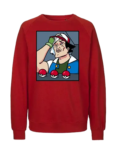 Hard Decision - meme, pocket, monster, starter - Fairtrade Sweatshirt