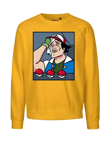 Hard Decision - meme, pocket, monster, starter - Fairtrade Sweatshirt