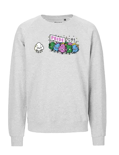 Pridecorn - pride, queer, popcorn, lgbtq, colorful - Fairtrade Sweatshirt