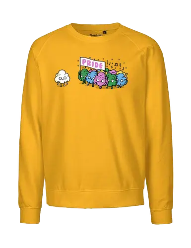 Pridecorn - pride, queer, popcorn, lgbtq, colorful - Fairtrade Sweatshirt
