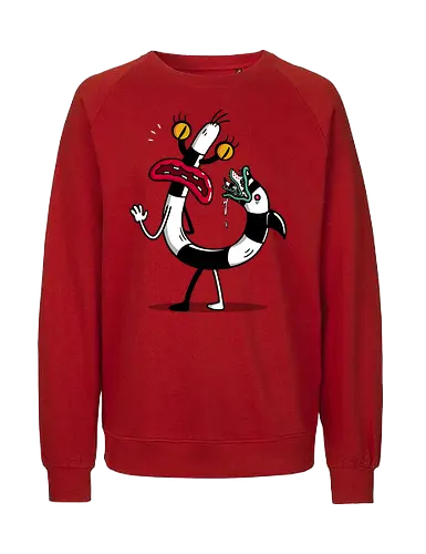 Wormtail - monster, cartoon, betelgeuse - Fairtrade Sweatshirt