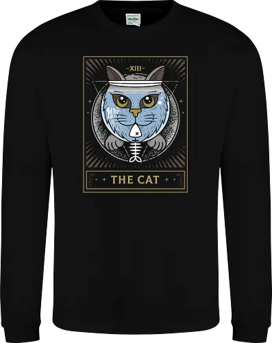 Fish Bowl Cat Tarot Card