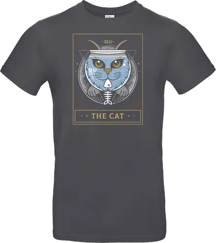 Fish Bowl Cat Tarot Card