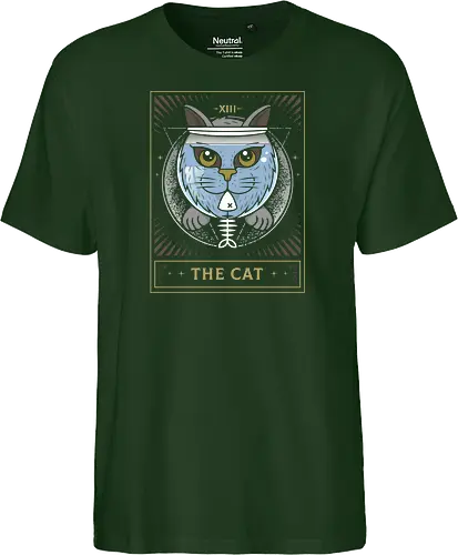 Fish Bowl Cat Tarot Card