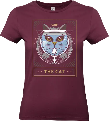 Fish Bowl Cat Tarot Card
