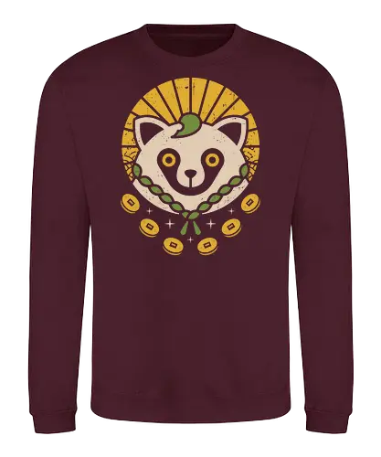 Lucky Tanuki - Animal, Dog, Cute - Sweatshirt