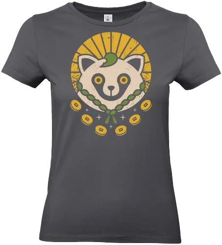 Lucky Tanuki - Animal, Dog, Cute - Standard T-Shirt (Women)