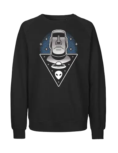 Moai Conspiracy - Statue, ster Island - Fairtrade Sweatshirt