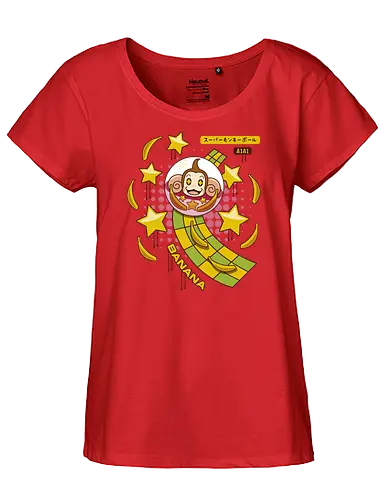 Monkey Banana Star - Affe - Fairtrade Girl Shirt