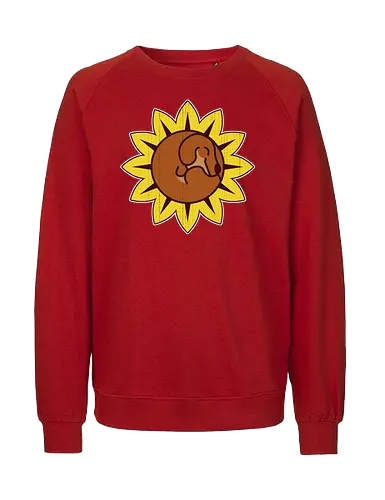 Teckel Flower - Dachshund, Cute, Sunflower - Fairtrade Sweatshirt
