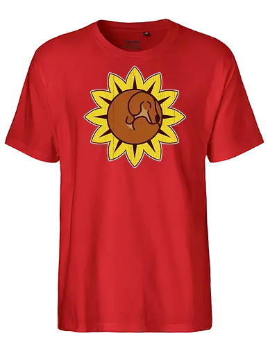 Teckel Flower - Dachshund, Cute, Sunflower - Fairtrade T-Shirt