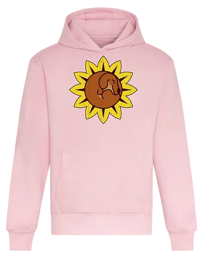 Teckel Flower - Dachshund, Cute, Sunflower - Heavyweight Hoodie