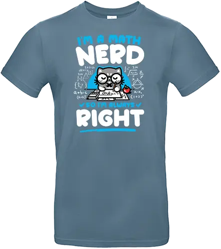 I'm a Math Nerd - light - Cat, Mathematics, Numbers - Standard T-Shirt