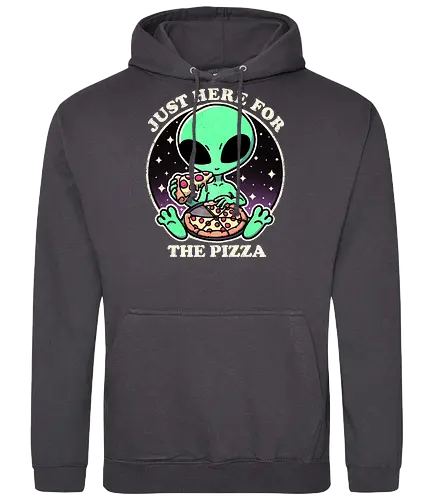 Space Slice - space, weltraum, alien, pizza - Standard Hoodie