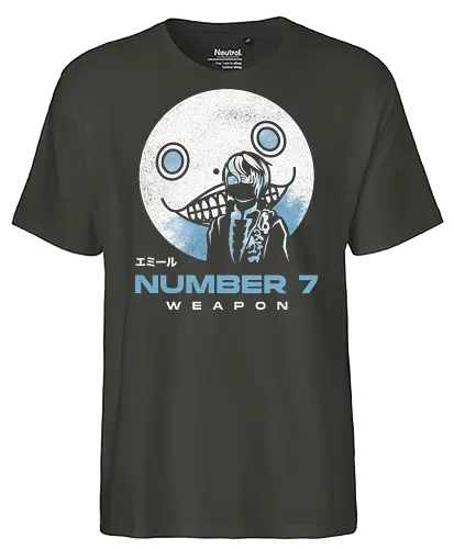 Weapon Number 7 - emil, automata, gaming - Fairtrade T-Shirt