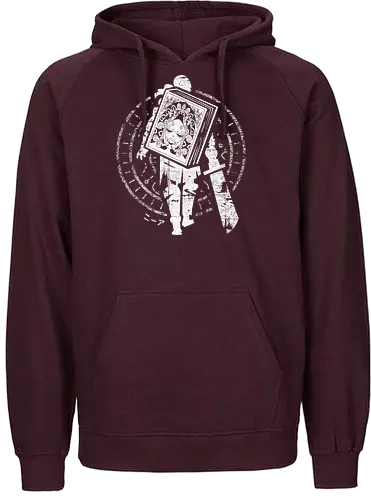 Protagonist and Book - grimoire, weiss, book, gaming, automata - Fairtrade Hoodie