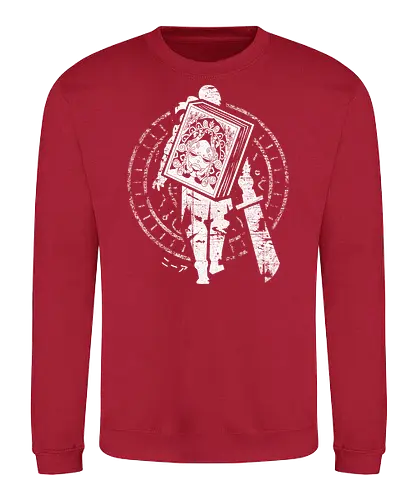 Protagonist and Book - grimoire, weiss, book, gaming, automata - Sweatshirt