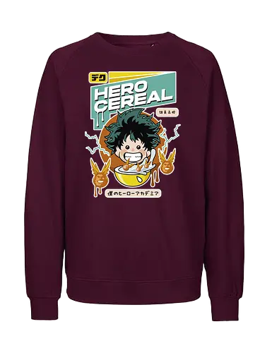 Cereal Academia - Japan, Hero, Deku - Fairtrade Sweatshirt