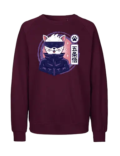 Gojo Cat - Blindfold, Eyes - Fairtrade Sweatshirt