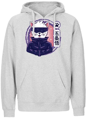 Gojo Cat - Blindfold, Eyes - Fairtrade Hoodie